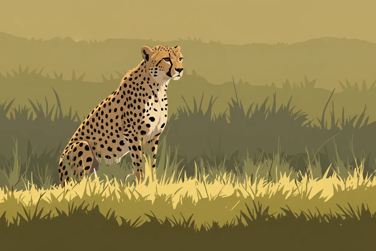 Vector illustration of a jaguar